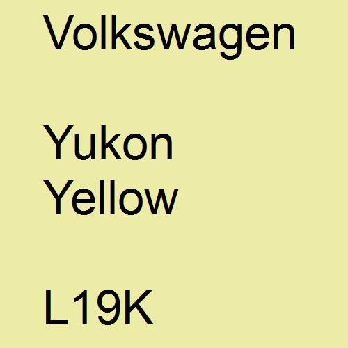 Volkswagen, Yukon Yellow, L19K.